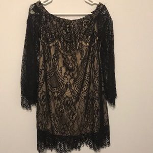 Off the shoulder lace dress